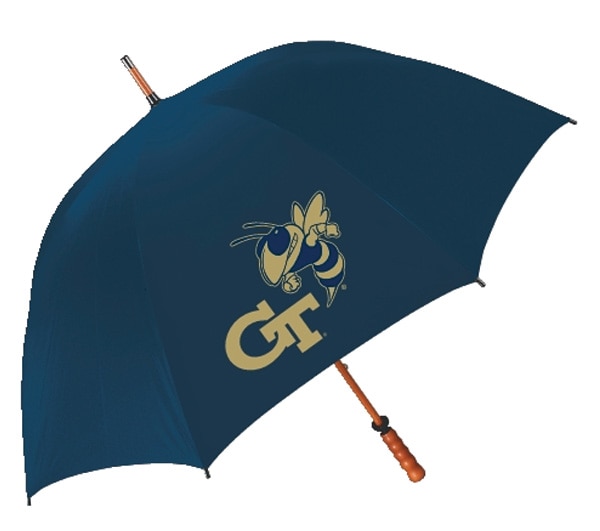 Georgia Tech Yellow Jackets "The Eagle" Sporty Wood Shaft Golf Umbrella 62"