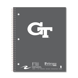 Roaring Premium 1 Subject Notebook 8.5x11 Quad Ruled 20lb Paper Pressboard Foil Cover