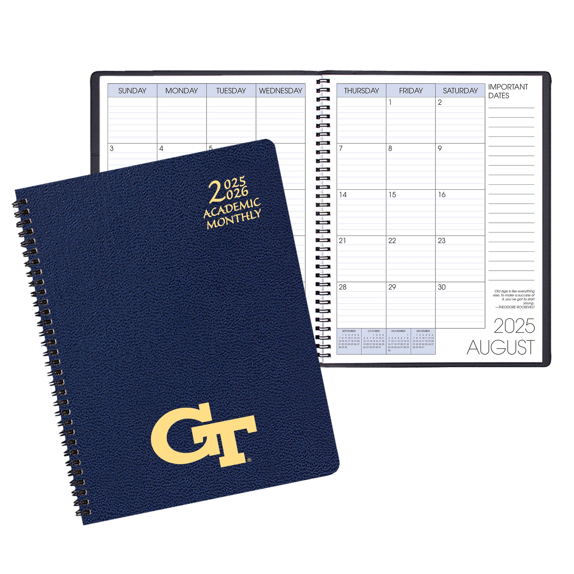 Payne 25-26 Imprinted Academic Monthly Planner 8.5"x11"