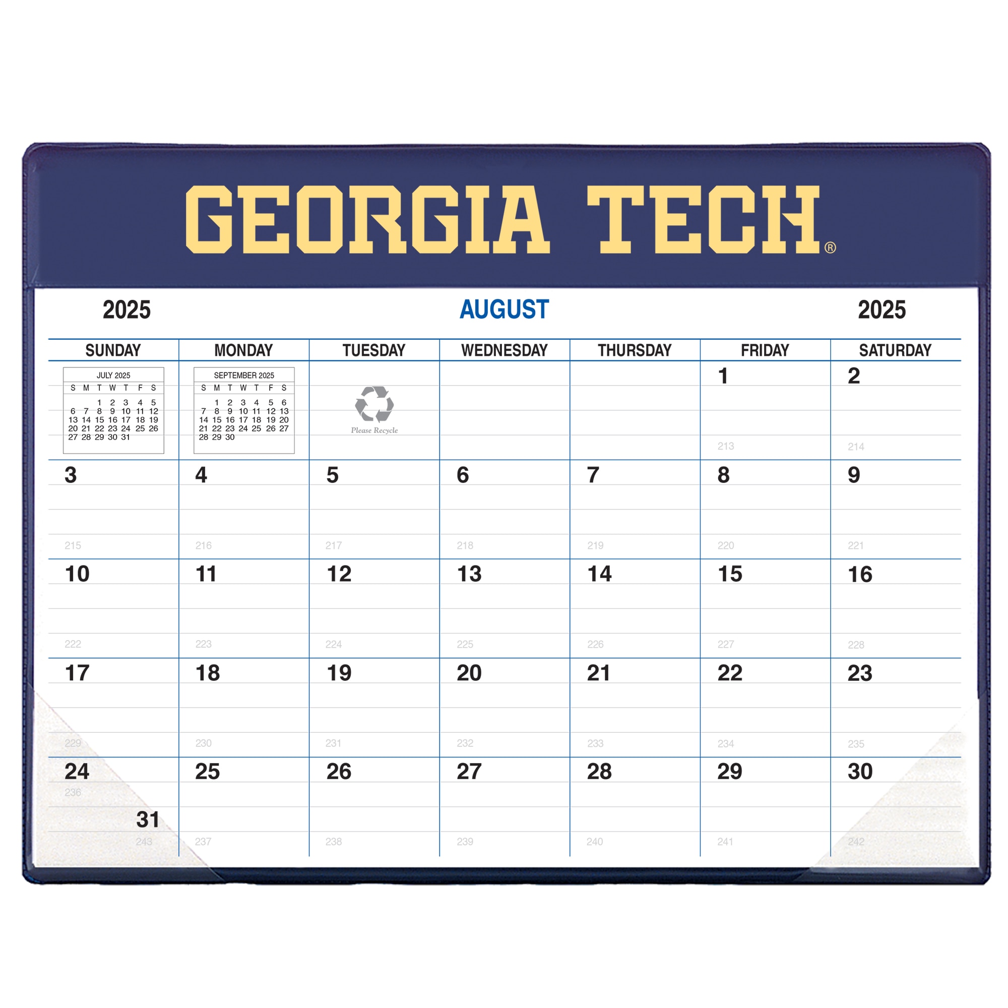Payne 25-26 Imprinted Academic Calendar Pad Planner 8.5"x11"