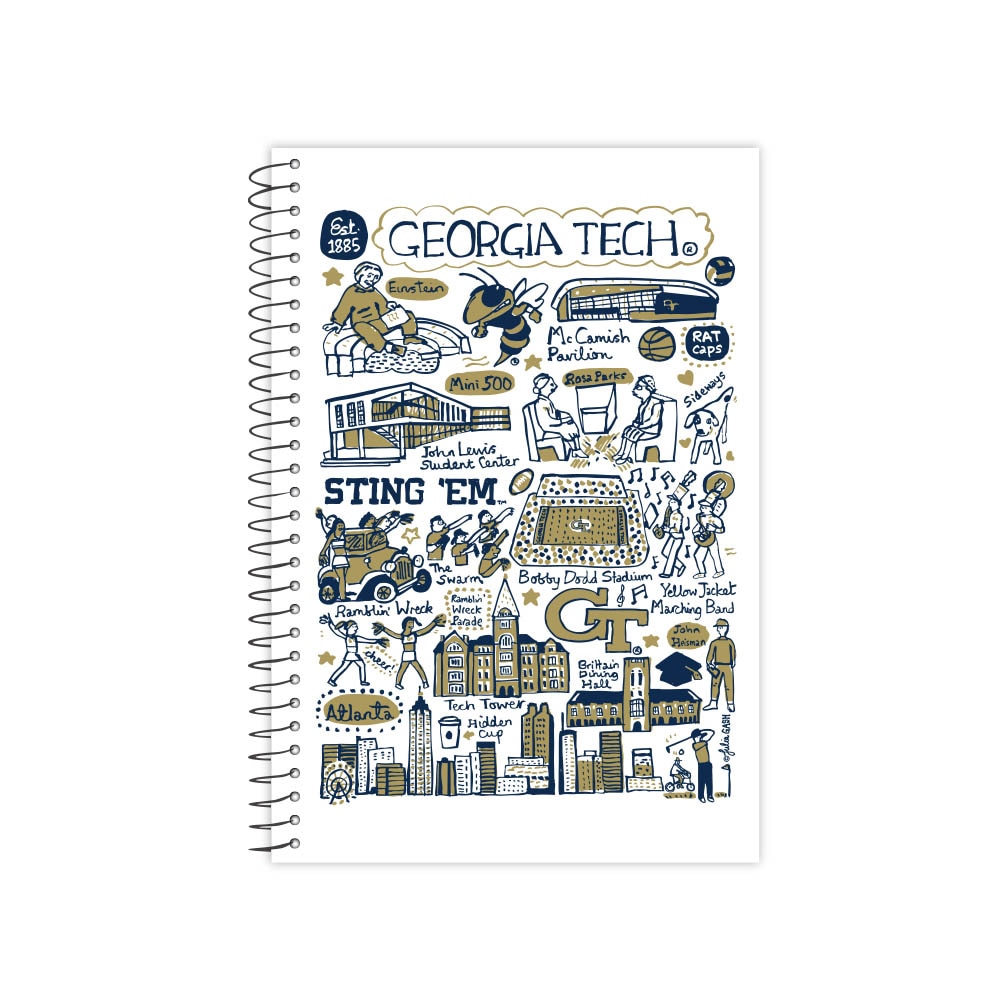 Emblematic Julia Gash One Subject College Ruled Journal