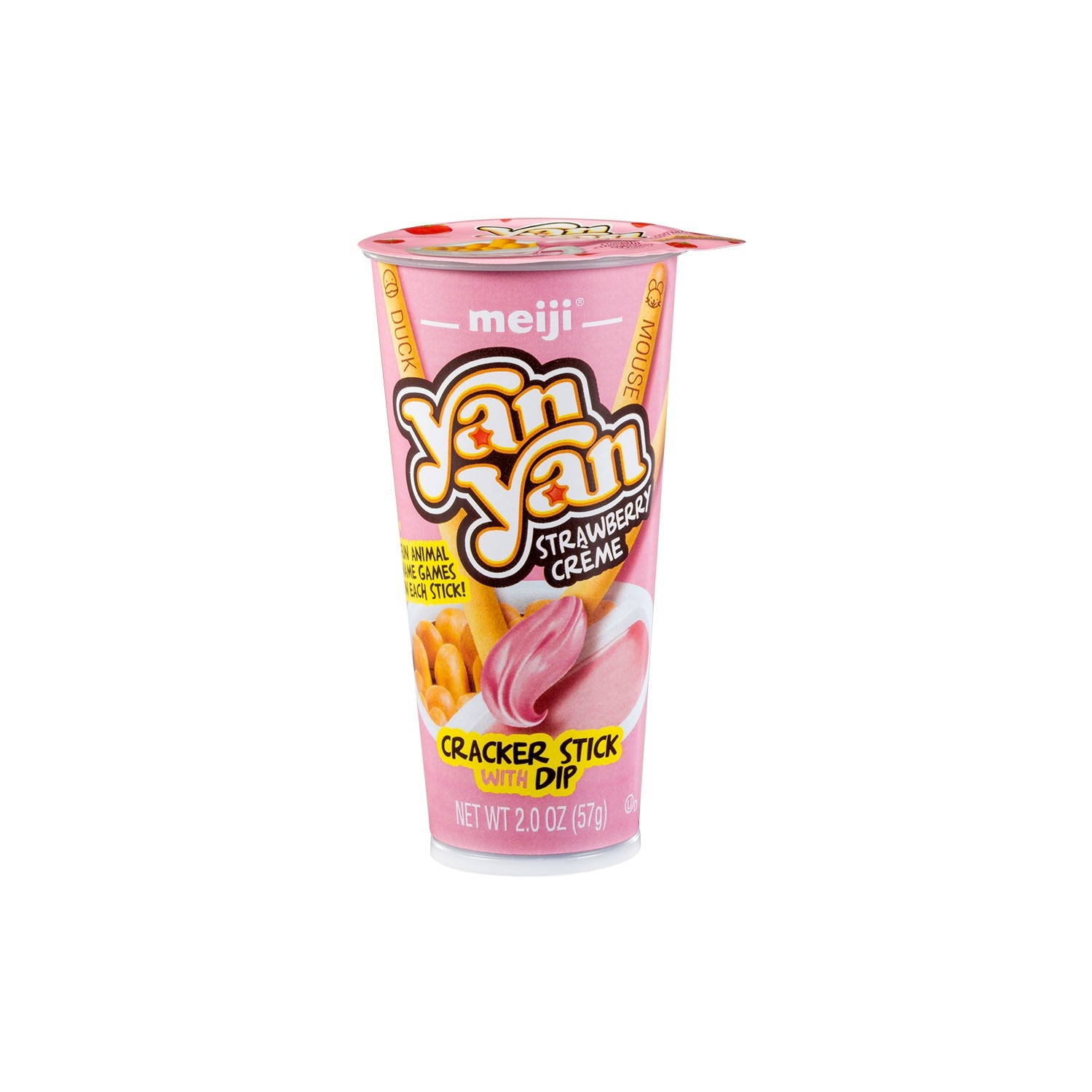 Meiji Yan Yan Cookie Sticks Strawberry Dip 2oz