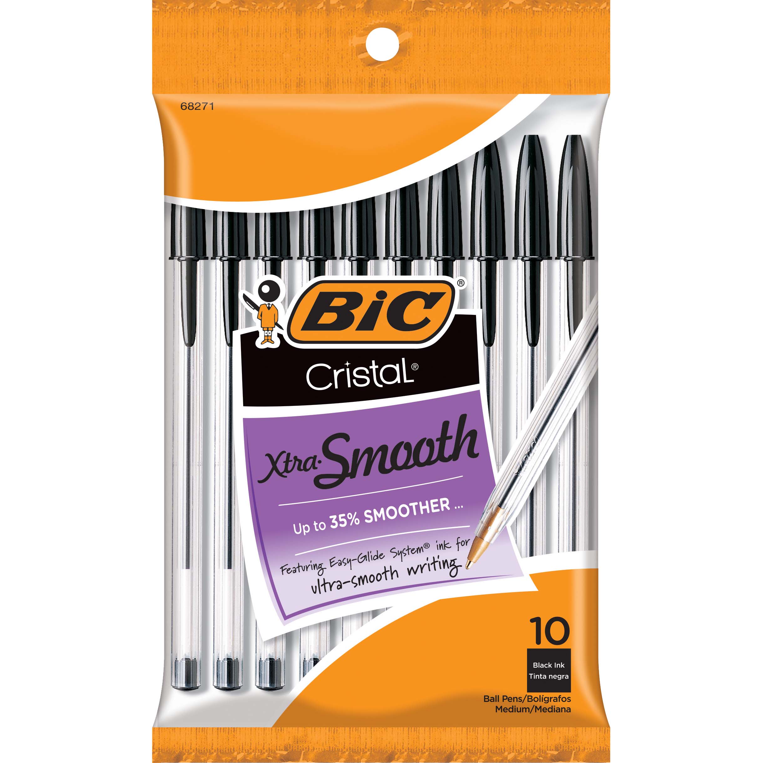 BICCristalXtra Smooth Ball Pen 10 Pack