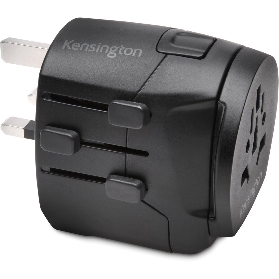 Kensington International Travel Adapter - Grounded (3-Prong) with Dual USB