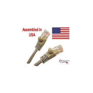 Professional Cable Gray Category 6 14 Foot 500 Mhz UTP Cable