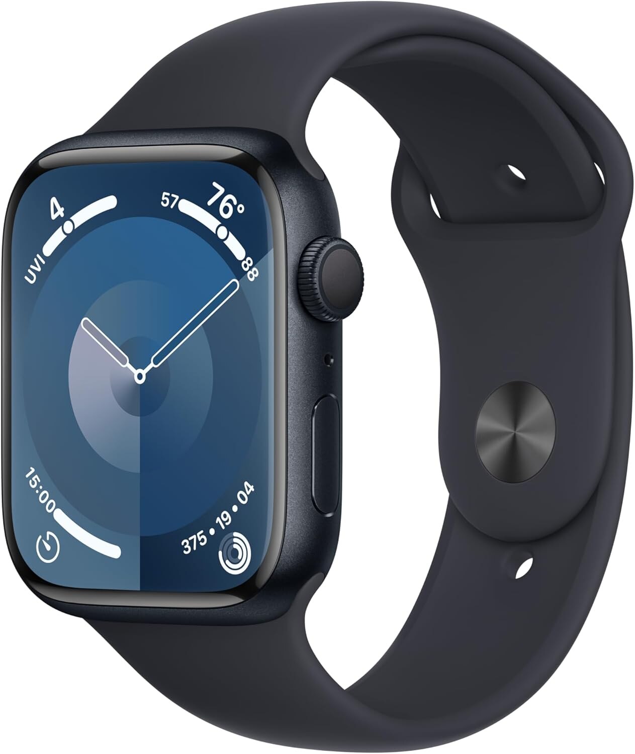 Apple Watch Series 9 GPS 45mm Midnight Aluminum Case with Midnight Sport Band - S/M (Demo)
