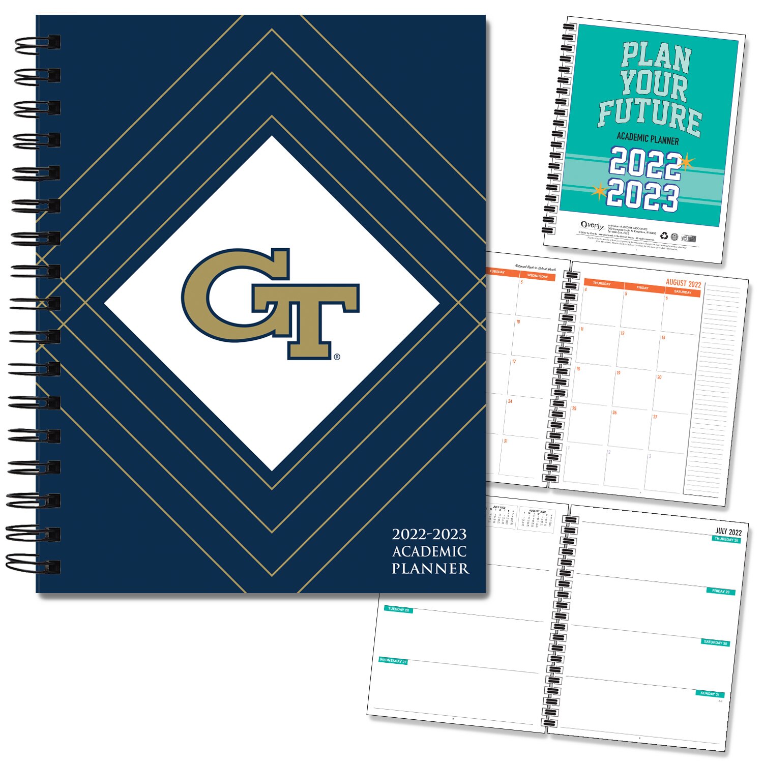 FY 23 Traditional Wordmark Hard Cover Imprinted Planner  7x9