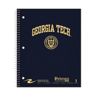 Roaring Premium 1 Subject Notebook 8.5x11 College Ruled 20lb Paper Linen Foil Cover