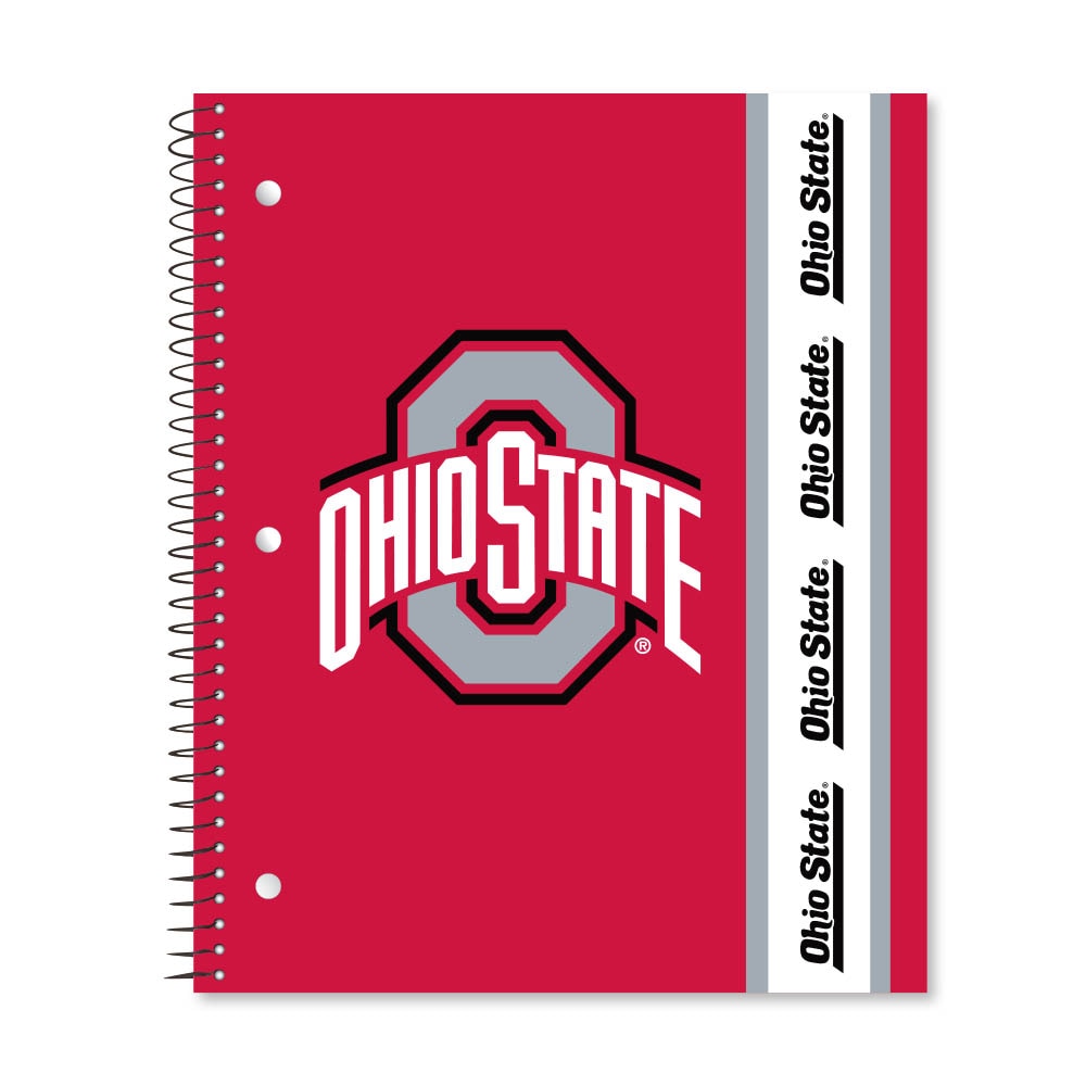 School spirit 3 subject 11"x9" College ruled spiral notebook