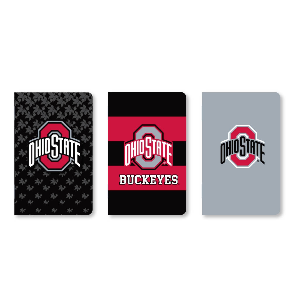 Set of 3 School Spirit Pocket Sized Mini Notebooks