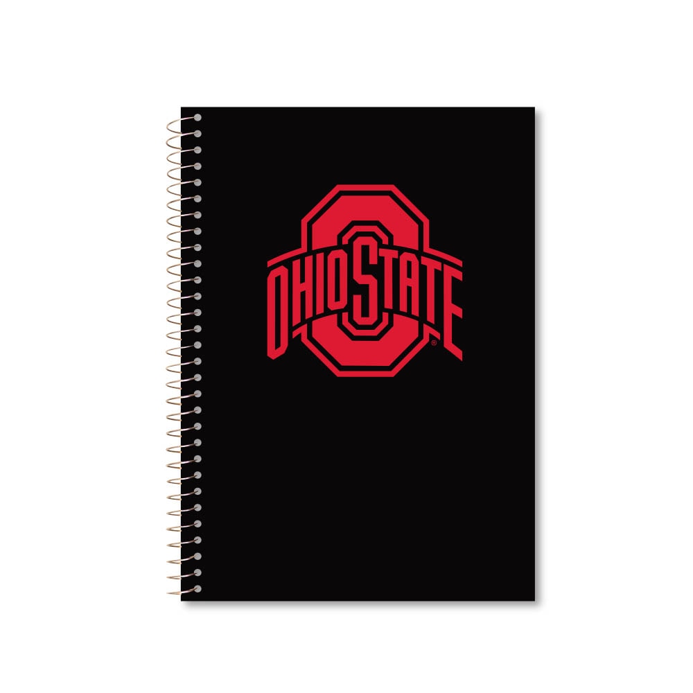 Roaring Premium 3 Subject 9.5 x 6.5 Notebook, College Ruled 20lb Paper, Pressboard Foil Cover
