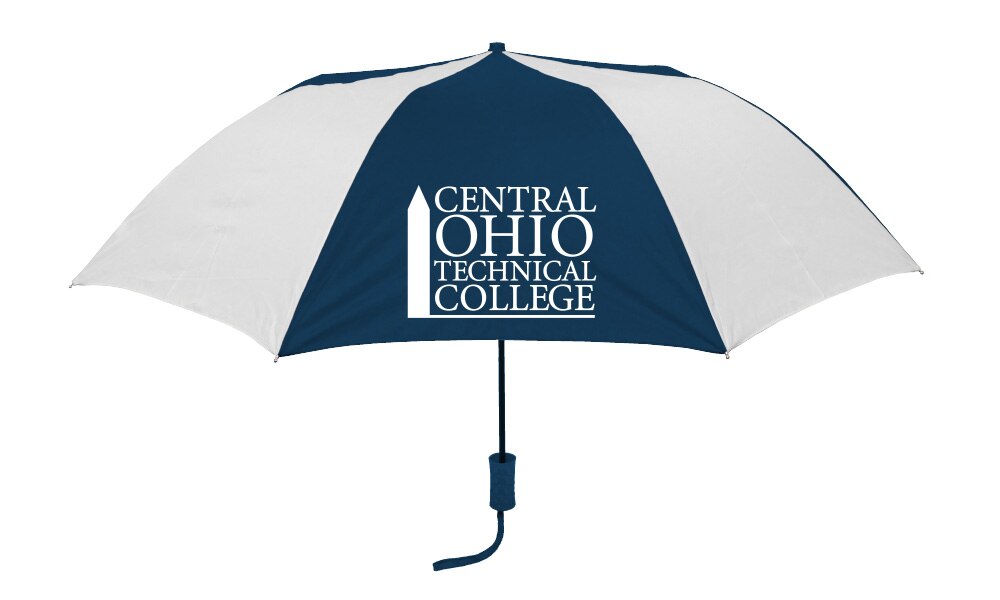 "The Sport" 2-Tone Emblematic Umbrella Automatic Folding 48" Coverage