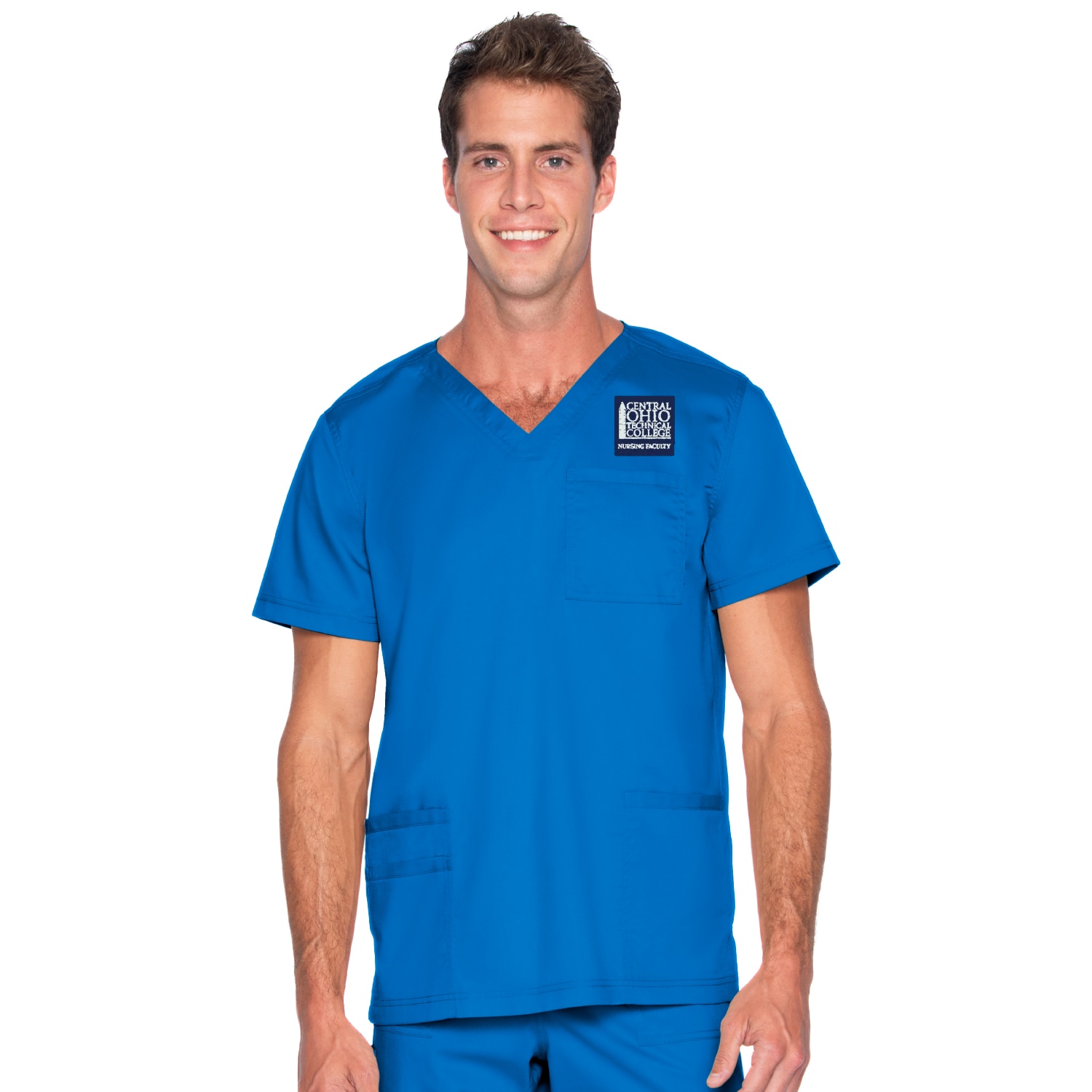 Men's 4 Pocket V-Neck Scrub Top