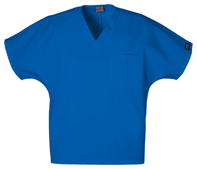 Unisex V-Neck Tunic Scrub Top