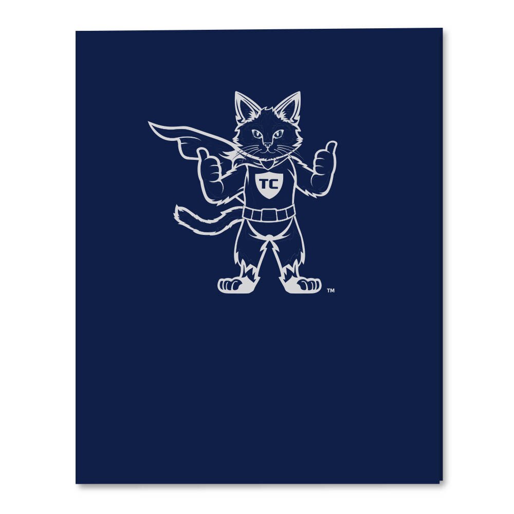 Roaring Twin Pocket Laminated Foil Portfolio 11 x 8.30