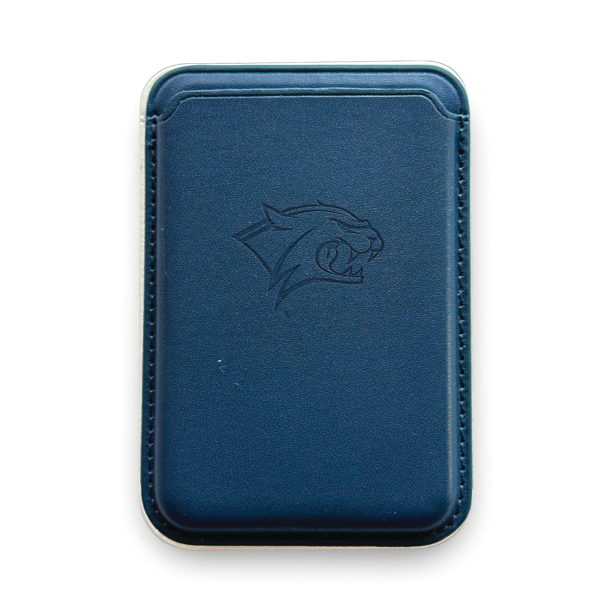 Monaco Leather Cellphone ID wallet with MagSafe Navy