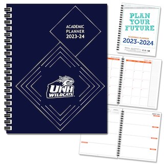 FY 24 Traditional Soft Touch Foil - Wordmark Imprinted Planner 23-24 AY 7x9