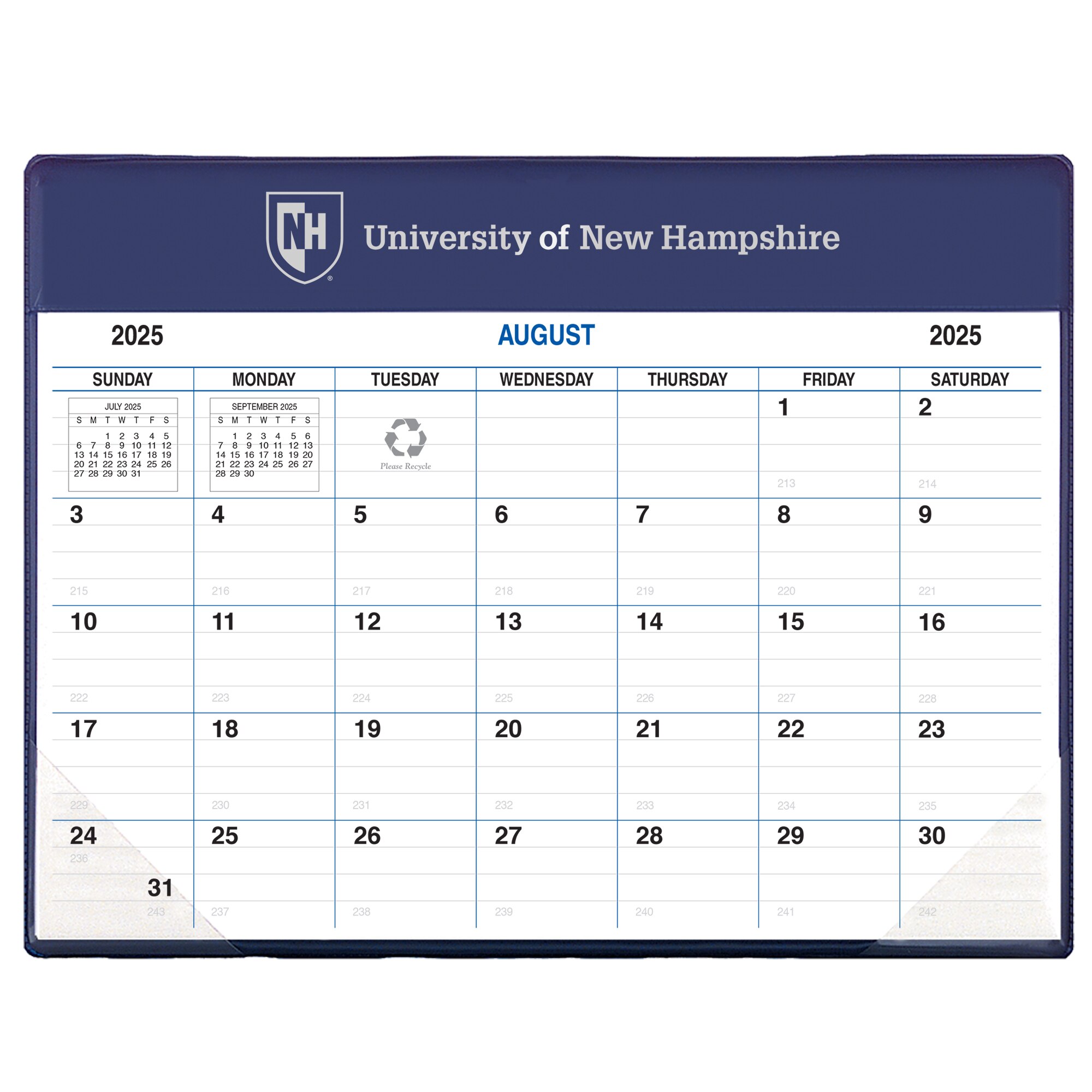 Payne 25-26 Imprinted Academic Calendar Pad Planner 8.5"x11"