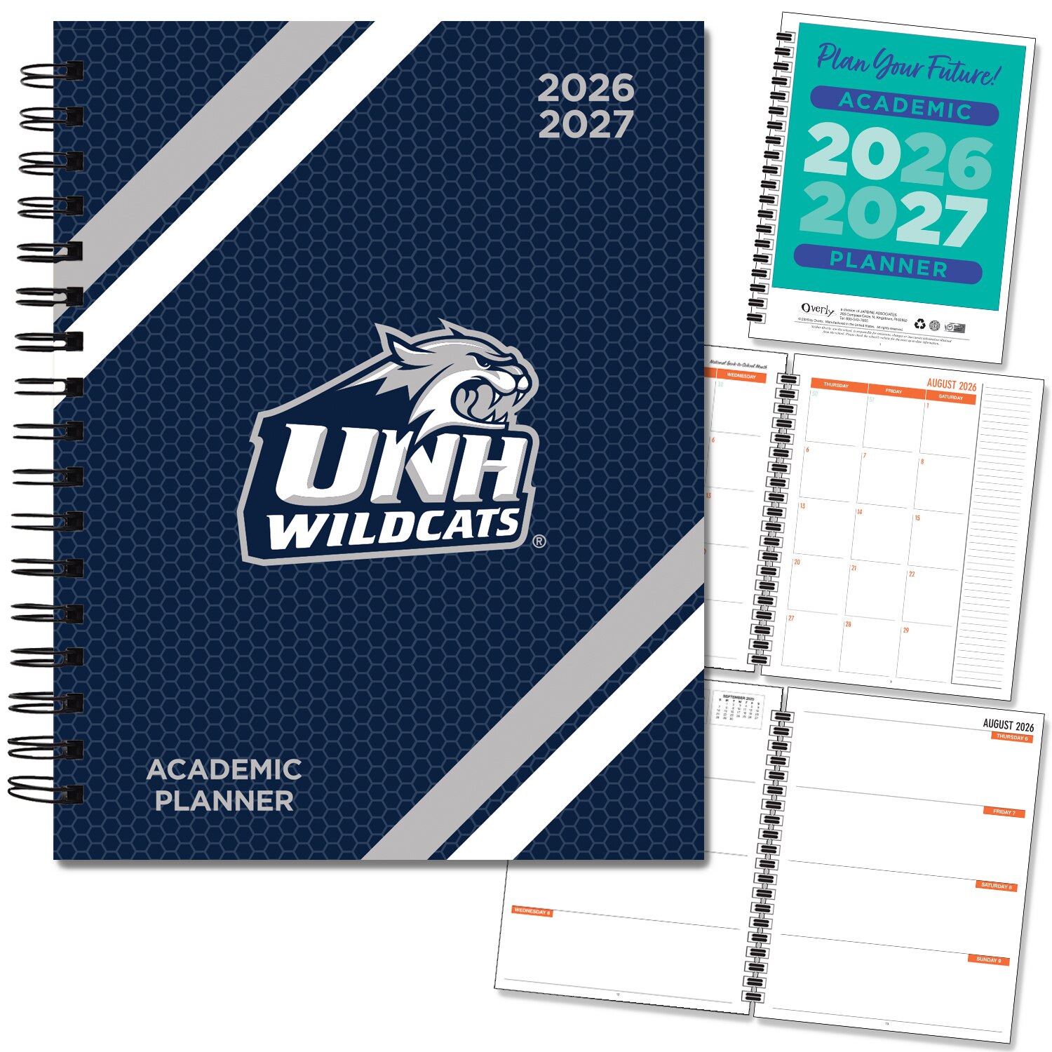 Spirit Wordmark Hard Cover Imprinted Planner 26-27 AY 7x9