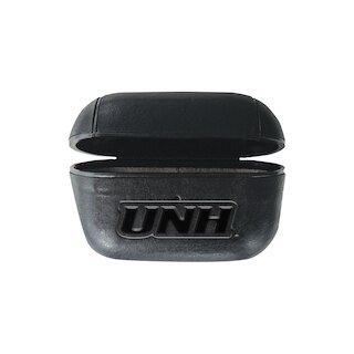 University of New Hampshire V2 - Leather Airpod Pro Case, Black, Alumni V2
