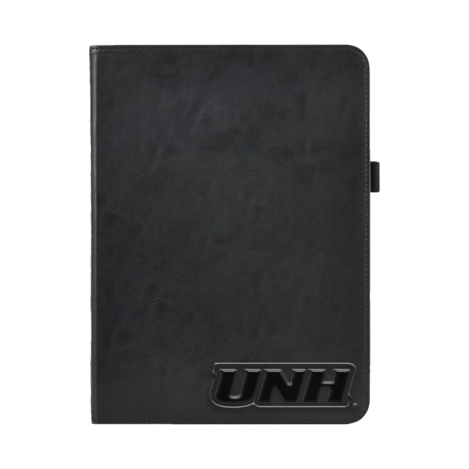 University of New Hampshire V2 - Black Leather Folio Tablet Case, Alumni V2 - iPad (9th gen)
