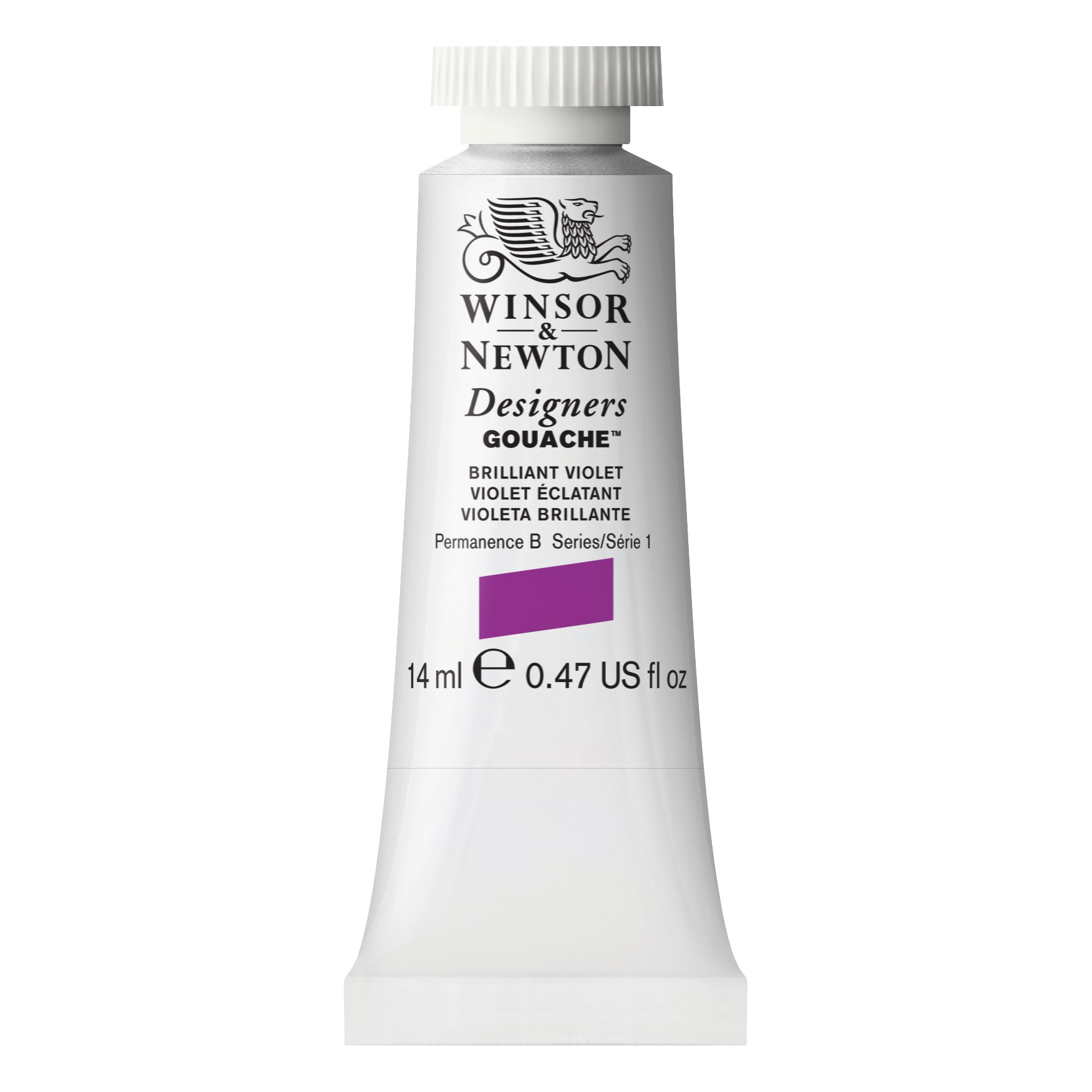 Winsor & Newton Designers Gouache Color, 14ml, Brilliant Violet