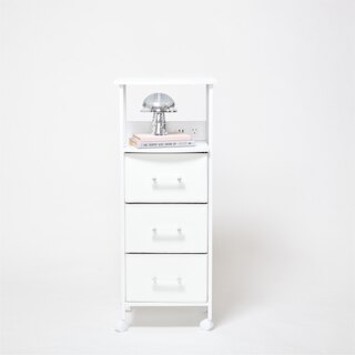 Dormify Sutton Charging 3-Drawer Cart on Wheels