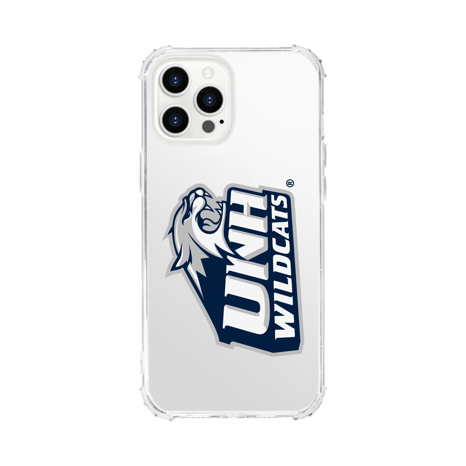 University of New Hampshire-Clear Tough Edge Phone Case, Classic - iPhone 15 Plus