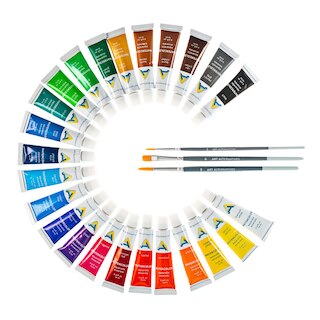Economy WC Paint Set 24