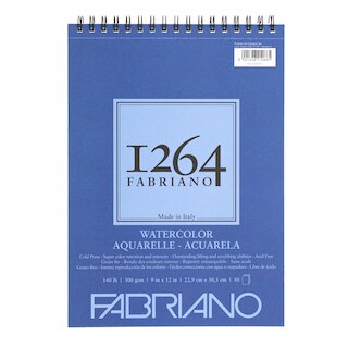 Fabriano 1264 Watercolor Spiral bound Pad Cold pressed 9