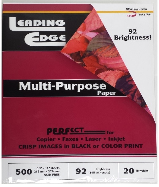 Leading Edge MultiPurpose Office Paper 8.5x11 500 Sheets