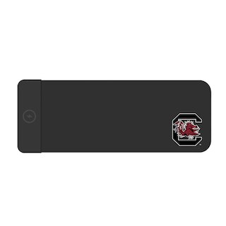 University of South Carolina Cloth Wireless Charging Desk Mat, Black, Classic V1