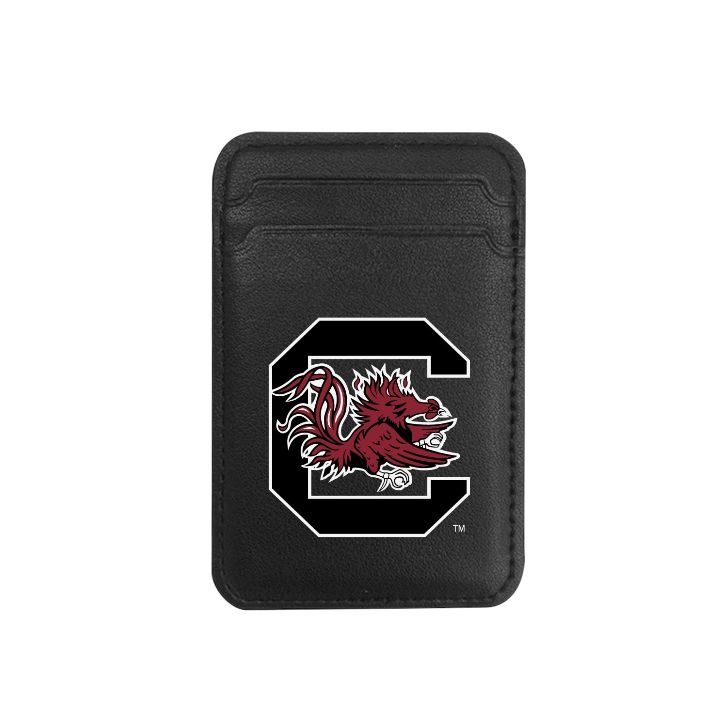 University of South Carolina - Leather Wallet Sleeve (Top Load, Mag Safe), Black, Classic V1