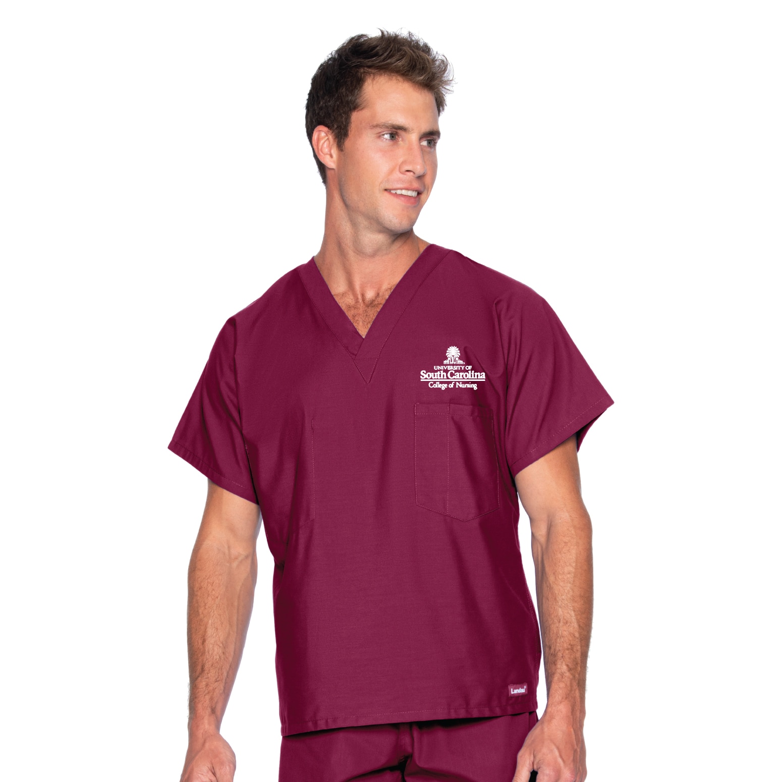 South Carolina Unisex Landau V-Neck Scrub Top