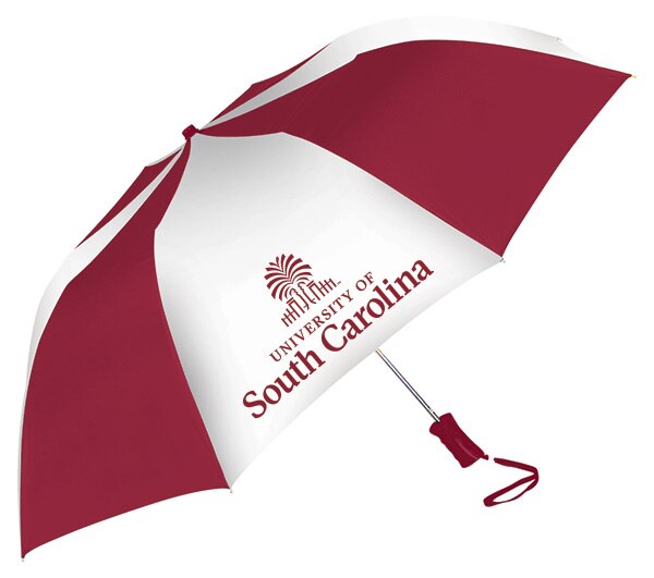 "The Sport" 2-Tone Emblematic Umbrella Automatic Folding 48" Coverage