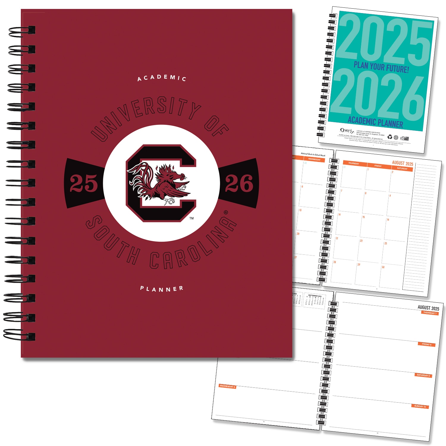 Traditional Mascot Hard Cover Imprinted Planner 25-26 AY 7x9