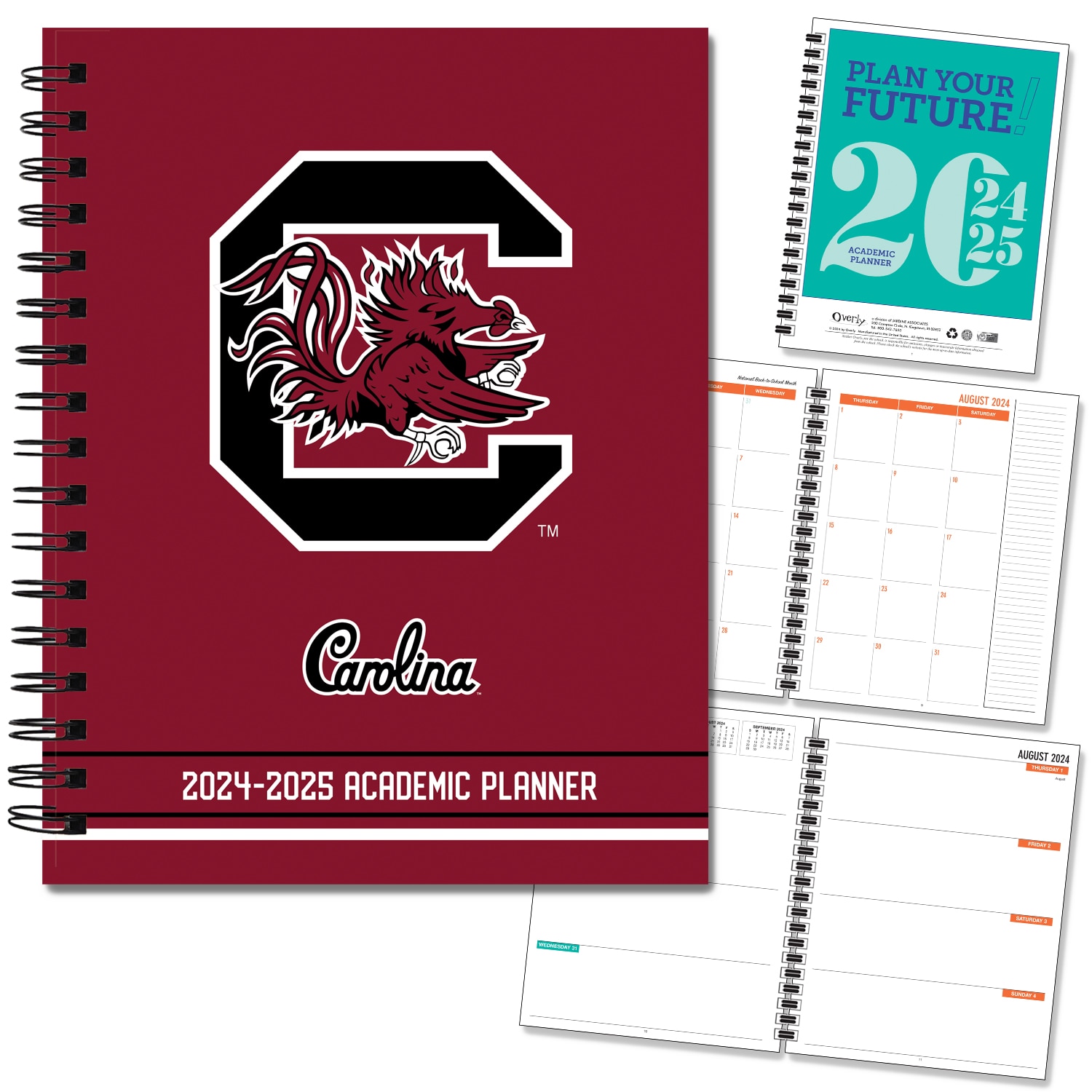 FY 25 Traditional Mascot Hard Cover Imprinted Planner 24-25 AY 7x9