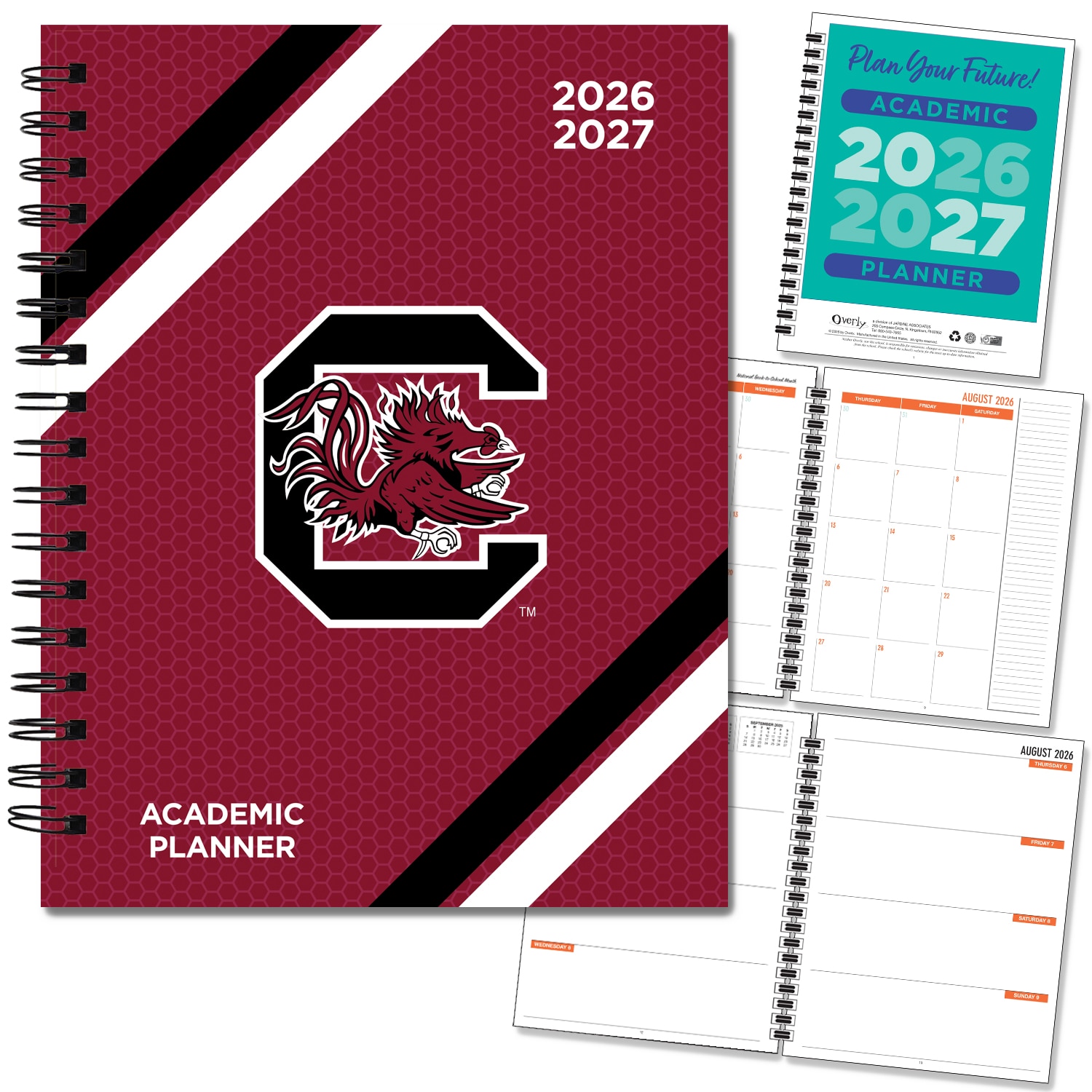 Spirit Wordmark Hard Cover Imprinted Planner 26-27 AY 7x9