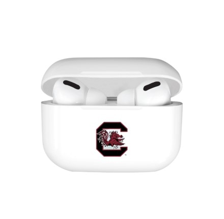 University of South Carolina Airpod Case (TPU), White, Classic V1