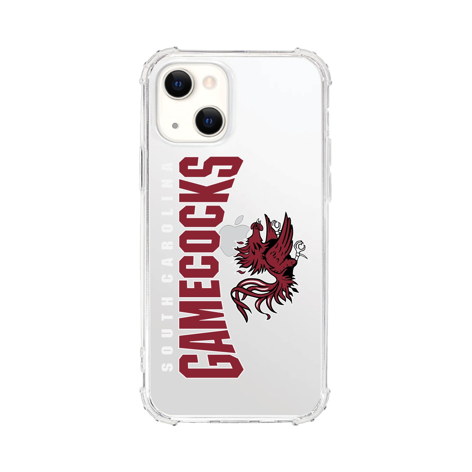 University of South Carolina-Clear Tough Edge Phone Case, Classic - iPhone 15 Plus