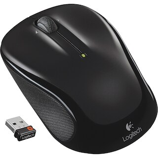 Logitech M325 Black Wireless Optical Laser Mouse with USB Receiver
