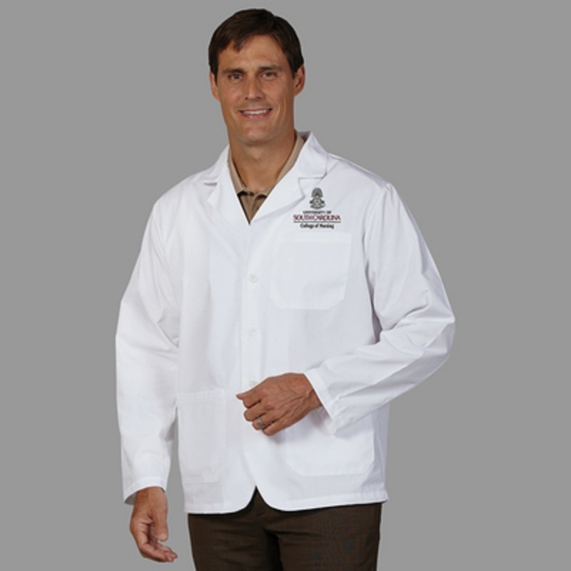 South Carolina Men's Embroidered Nursing Lab Coat
