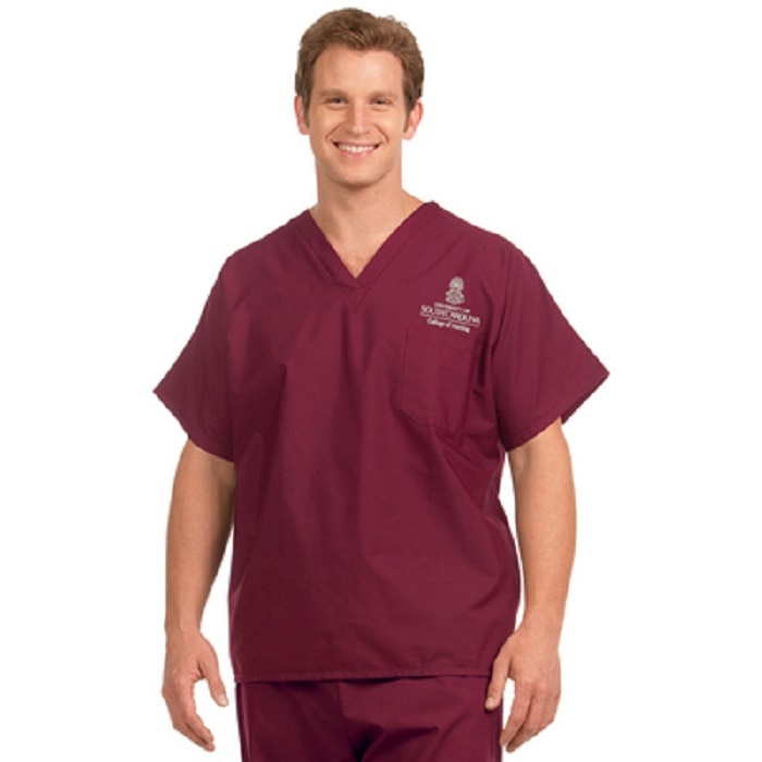 South Carolina Unisex Embroidered Nursing Scrub Shirt