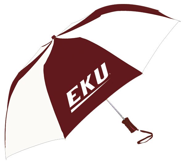 Eastern Kentucky Colonels "The Sport" 2-Tone Emblematic Umbrella Automatic Folding 48" Coverage