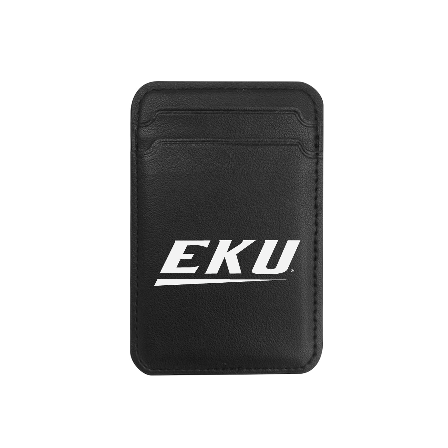 Eastern Kentucky University V2 - Leather Wallet Sleeve (Top Load, Mag Safe), Black, Classic V1