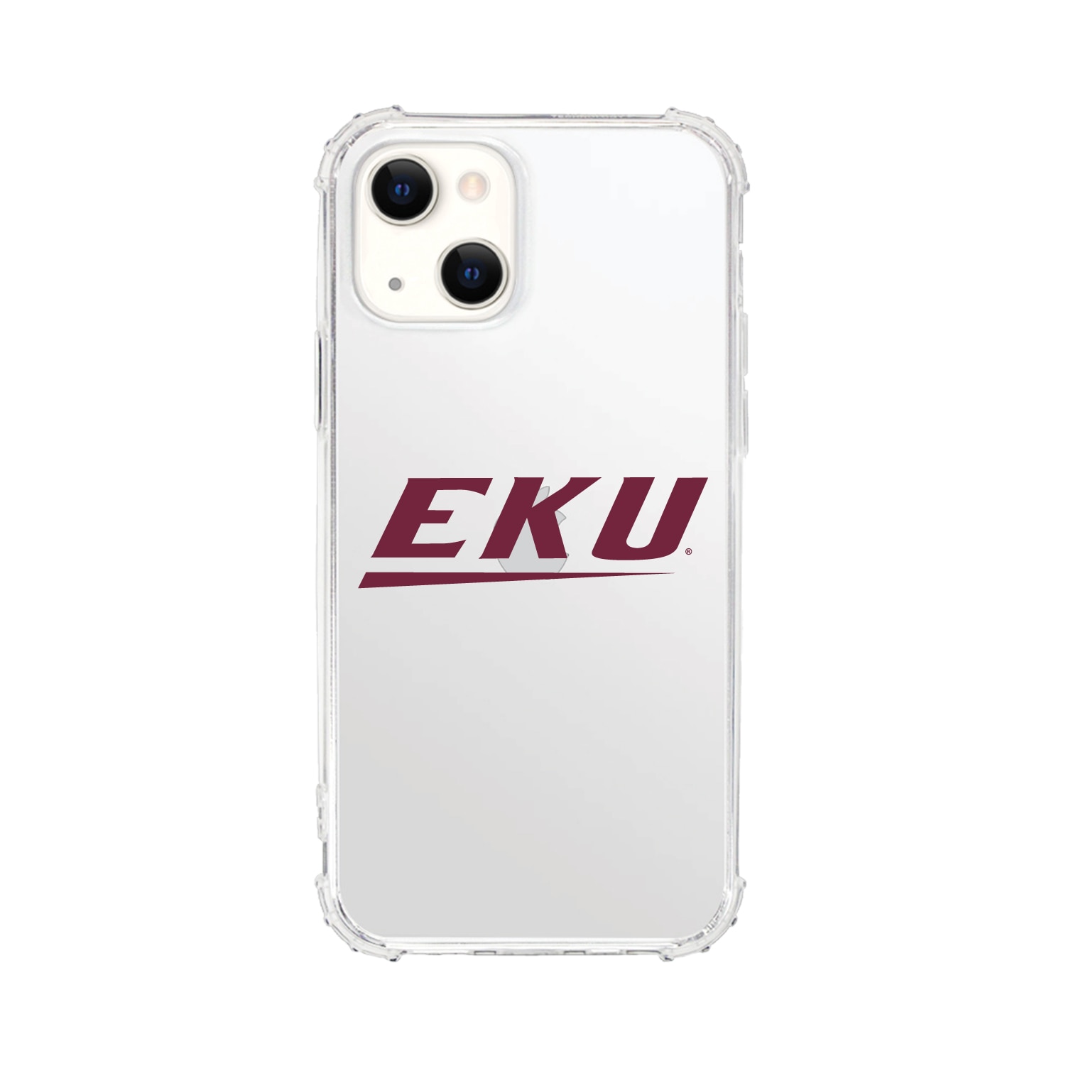 Eastern Kentucky University Colonels Clear Tough Edge Phone Case, Classic- iPhone 13