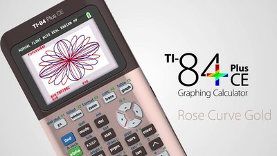 Texas Instruments TI-84 Plus CE Graphing Calculator (Rose Gold)