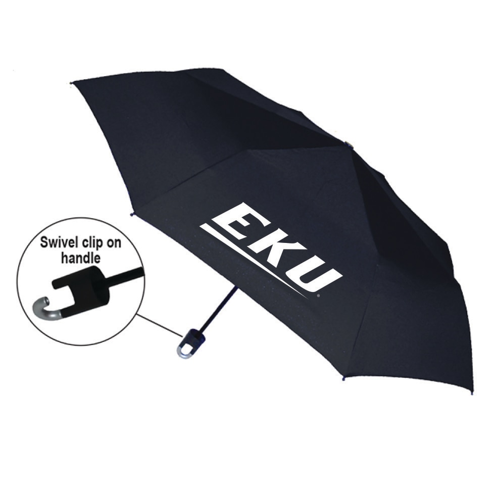 "Storm Clip" Mini Folding Emblematic Solid Umbrella 42" Coverage