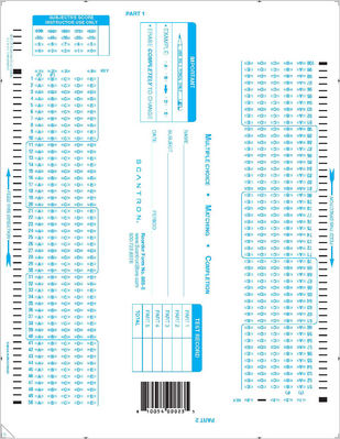 Scantron Form 885  E