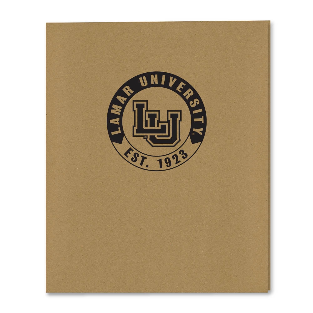 Recycled Emblematic Kraft 2 Pocket Folder, Classic